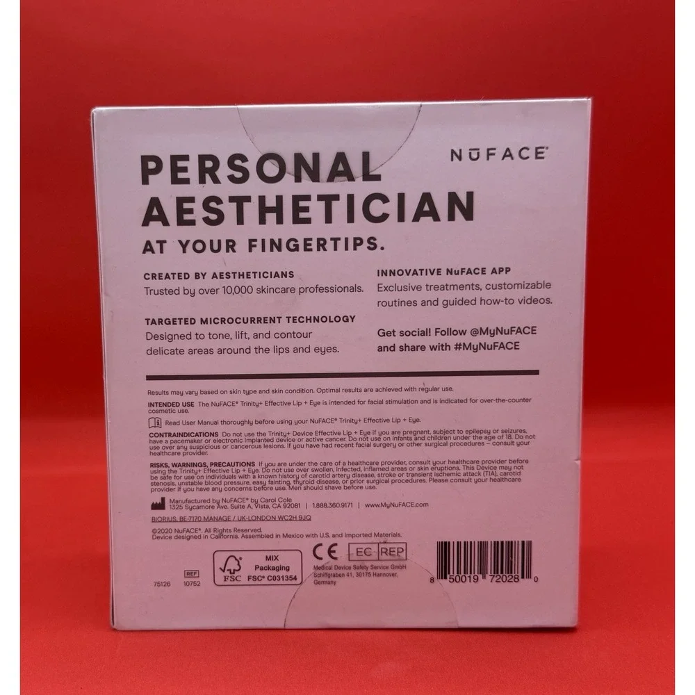 NuFACE Effective Lip + Eye Attachment, Targeted Microcurrent Attachment, NEW